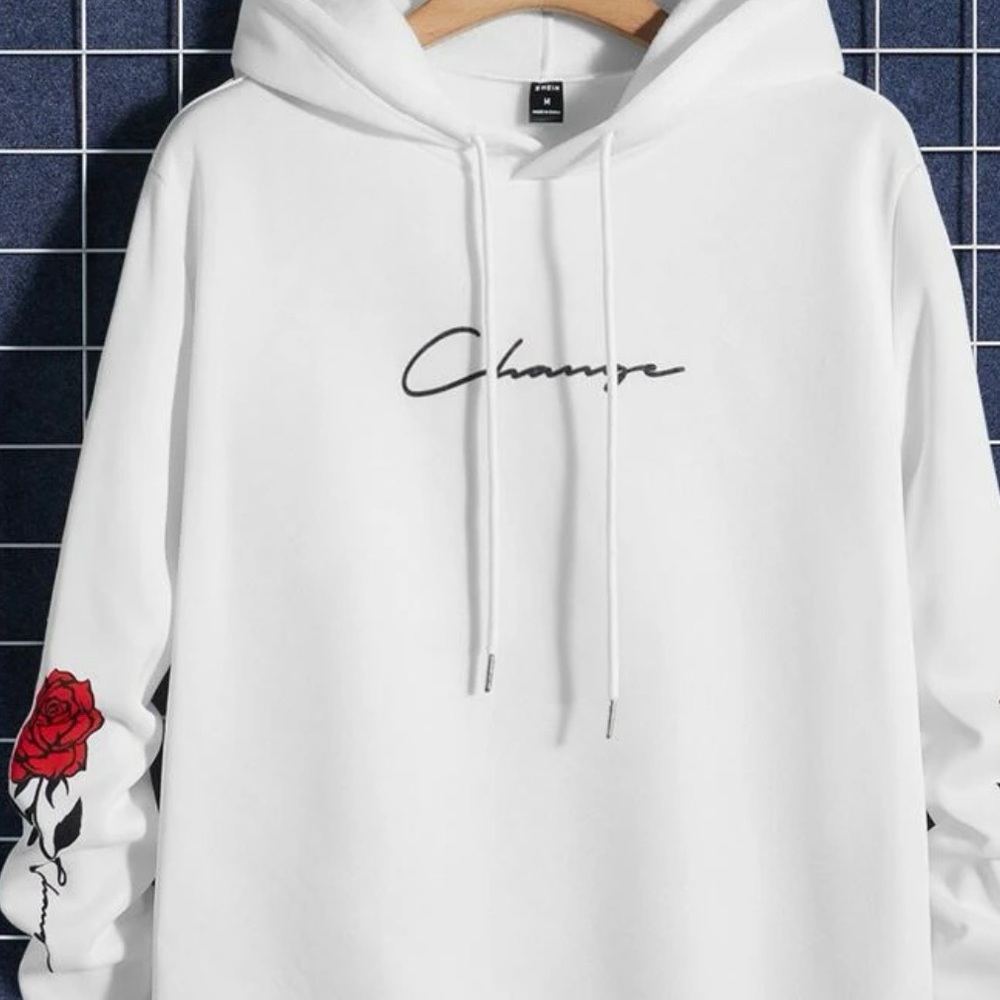 NWT medium(m) graphic floral hoodie NWT